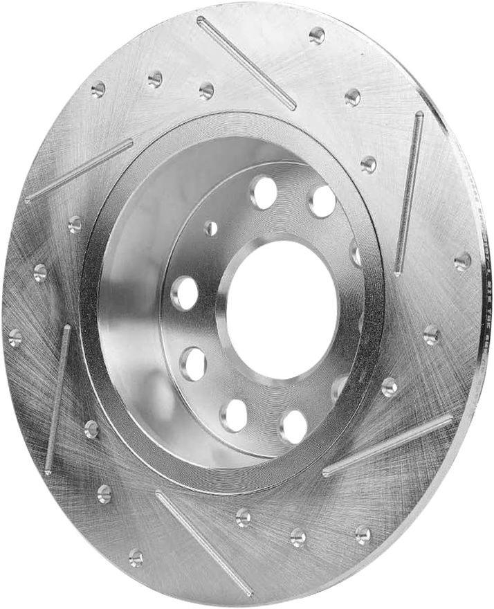 Rear Drilled Disc Brake Rotor - S-800216 x2