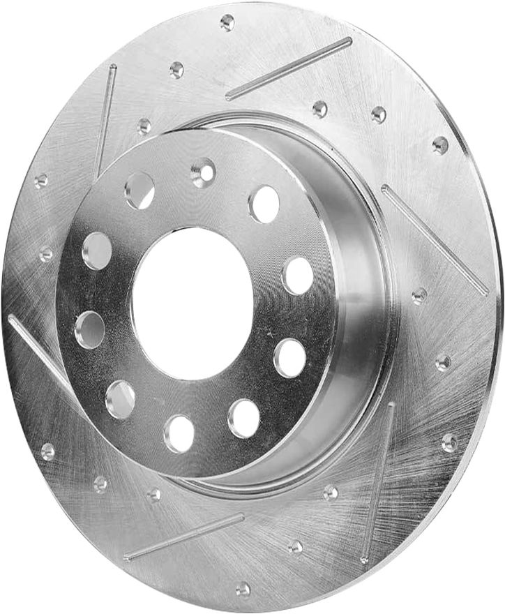 Rear Drilled Disc Brake Rotor - S-800216 x2