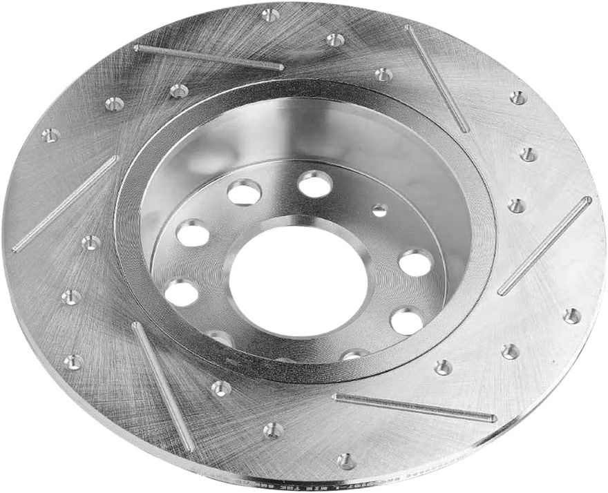 Rear Drilled Disc Brake Rotor - S-800216 x2