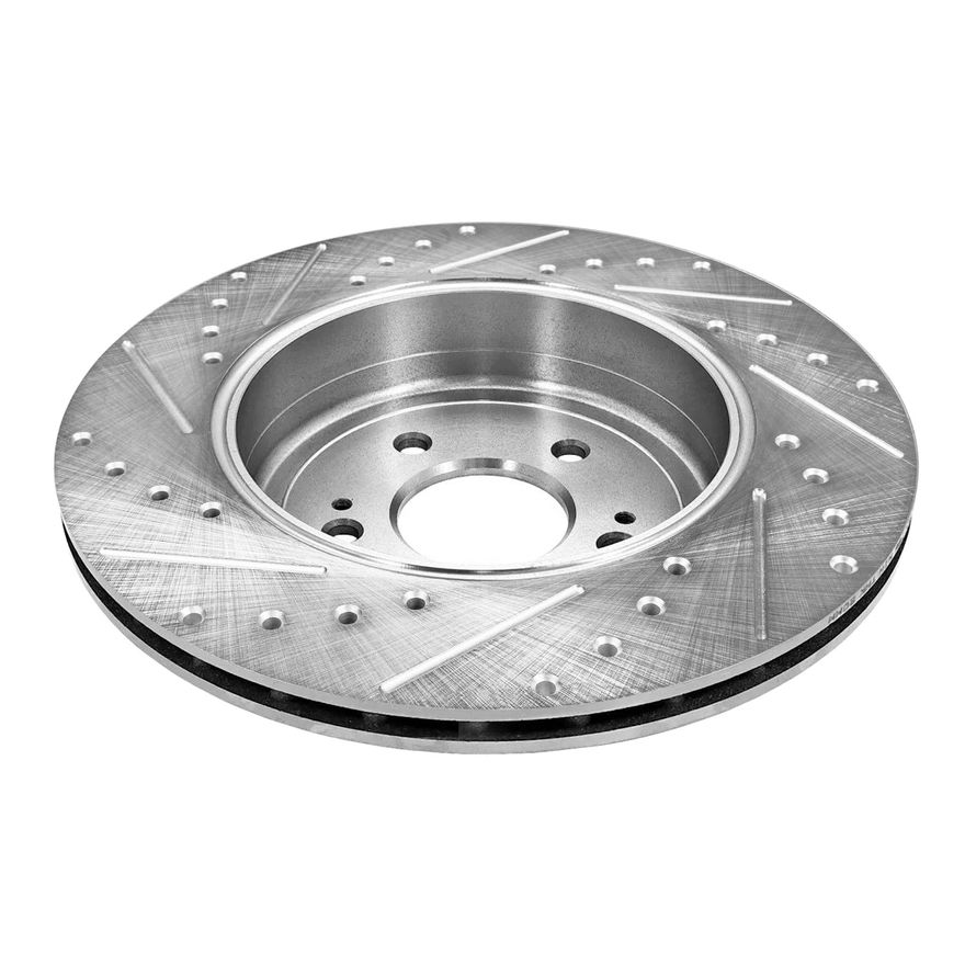 Rear Drilled Disc Brake Rotor - S-800225 x2