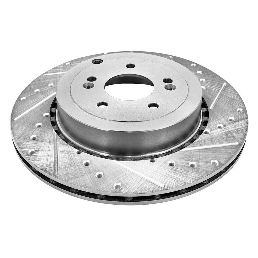 Rear Drilled Disc Brake Rotor - S-800225 x2