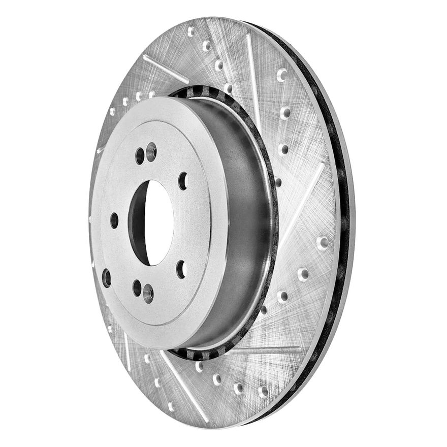 Rear Drilled Disc Brake Rotor - S-800225 x2