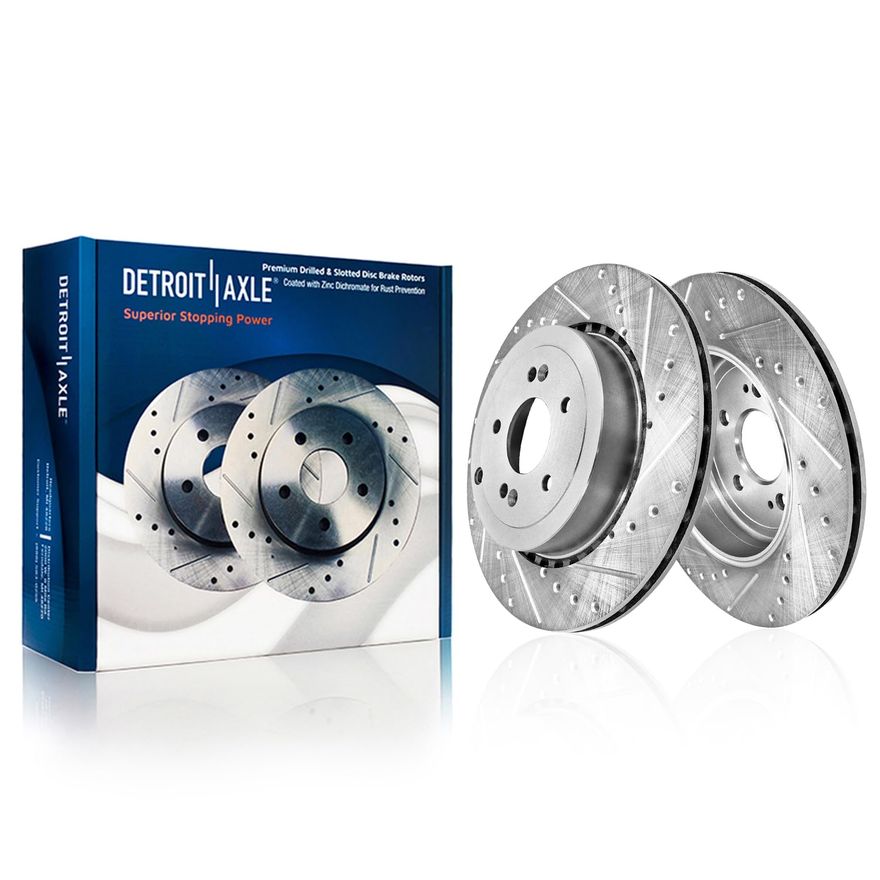 Main Image - Rear Drilled Disc Brake Rotors