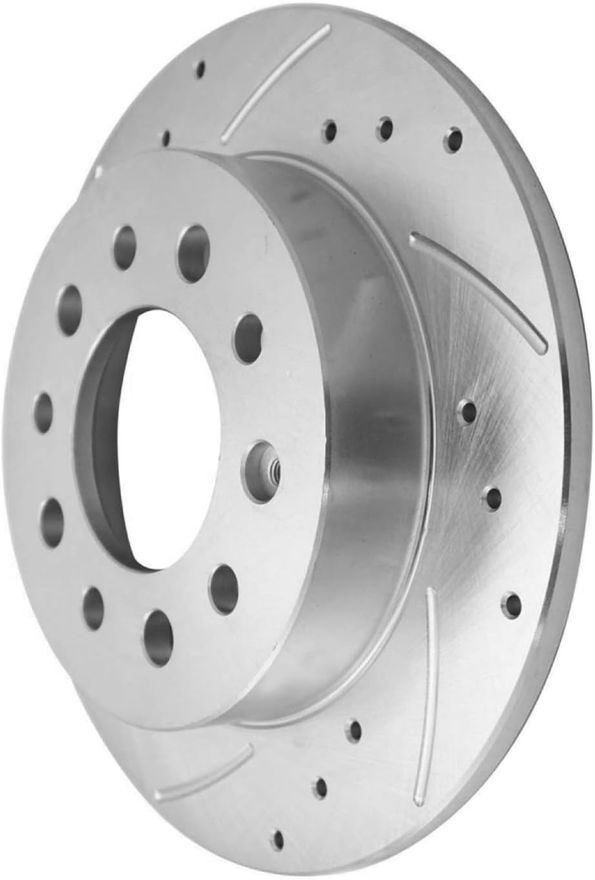 Rear Drilled Disc Brake Rotor - S-800233 x2