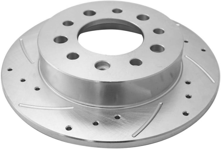 Rear Drilled Disc Brake Rotor - S-800233 x2