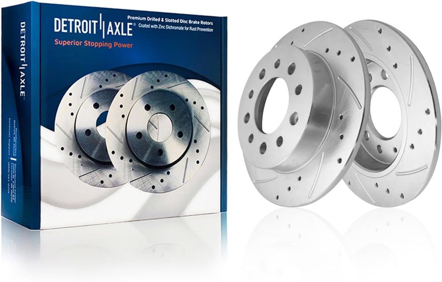 Main Image - Rear Drilled Disc Brake Rotors