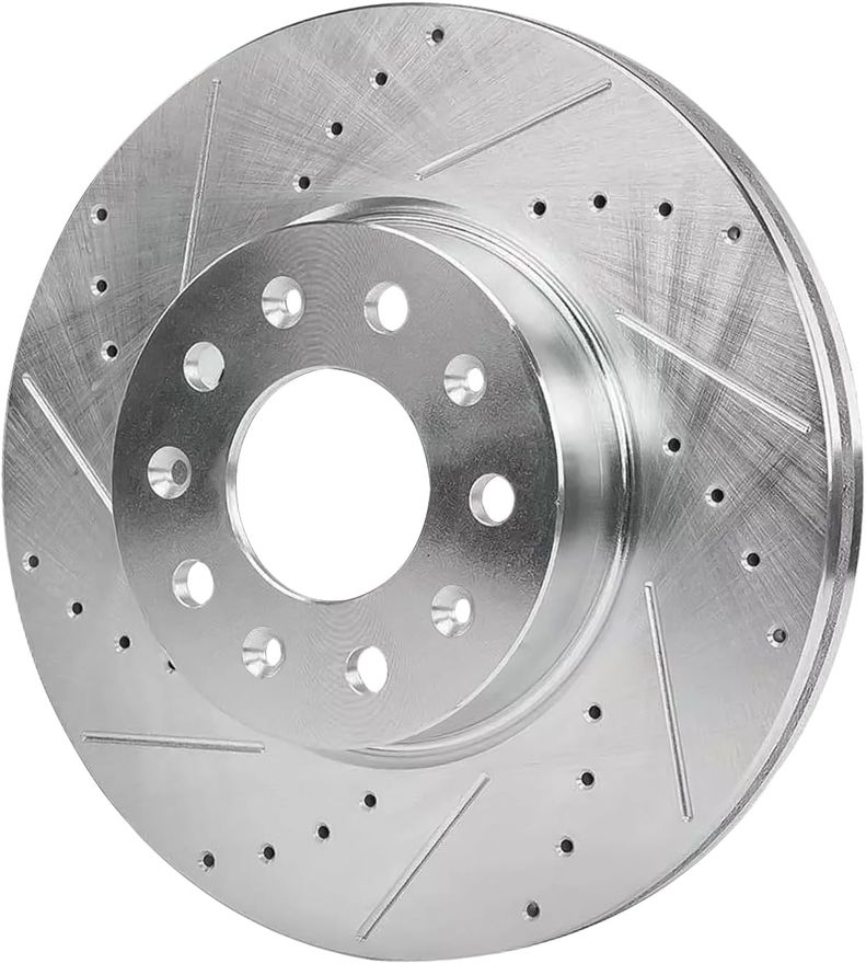 Rear Drilled Disc Brake Rotor - S-800236 x2