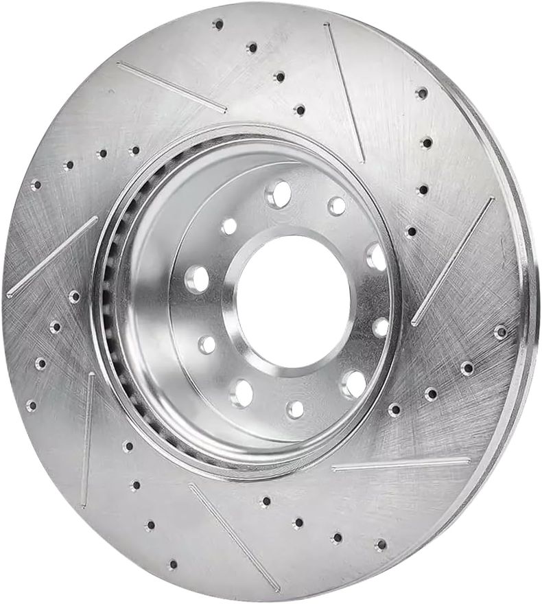 Rear Drilled Disc Brake Rotor - S-800236 x2