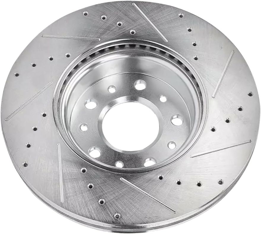 Rear Drilled Disc Brake Rotor - S-800236 x2