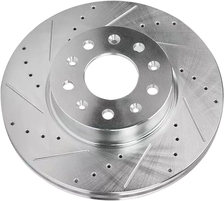 Rear Drilled Disc Brake Rotor - S-800236 x2