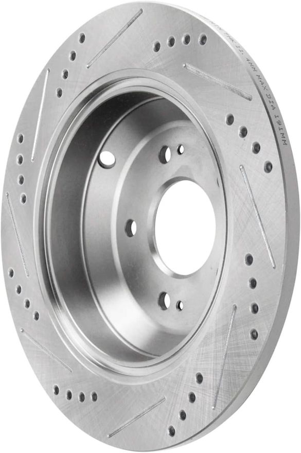 Rear Drilled Brake Rotor - S-800346 x2