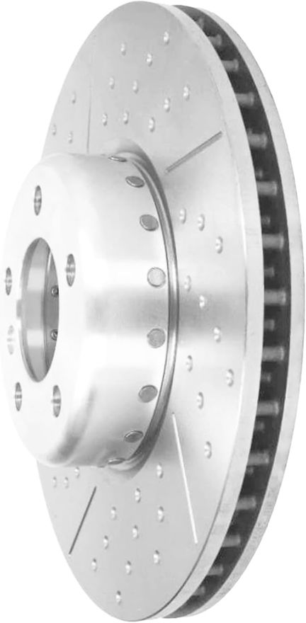 Front Drilled Brake Rotor - S-800392 x2