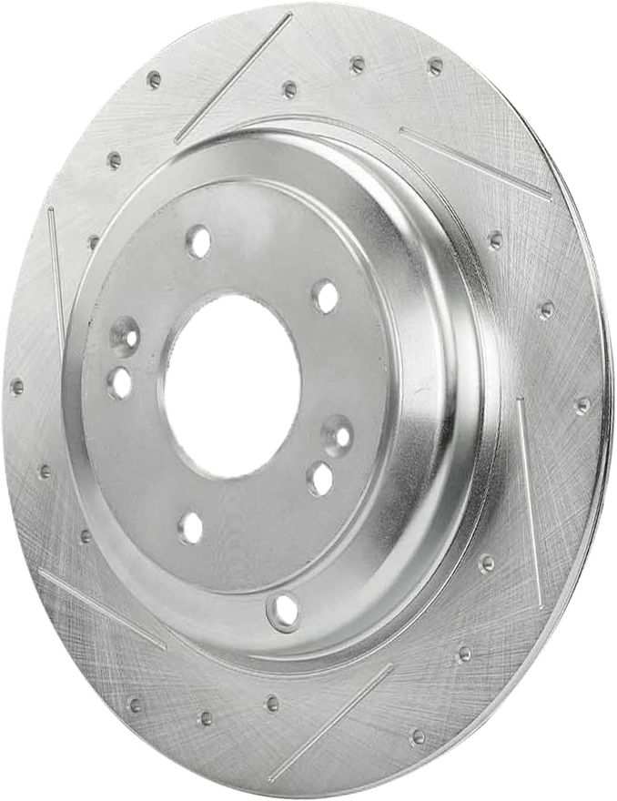 Rear Drilled Disc Brake Rotor - S-800314 x2