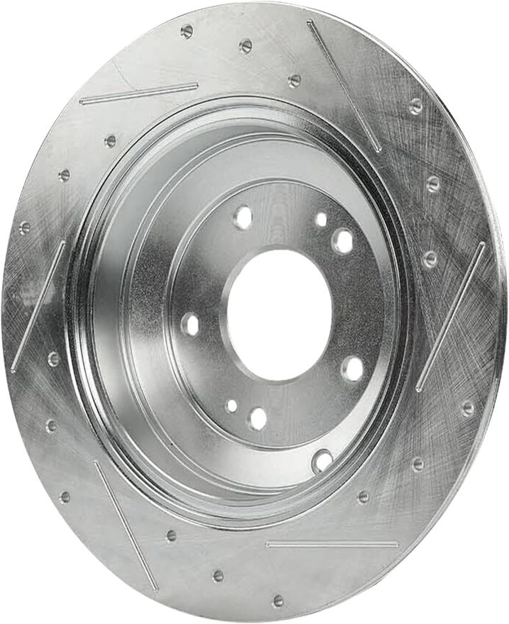 Rear Drilled Disc Brake Rotor - S-800314 x2