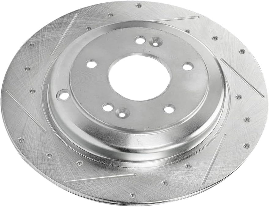 Rear Drilled Disc Brake Rotor - S-800314 x2