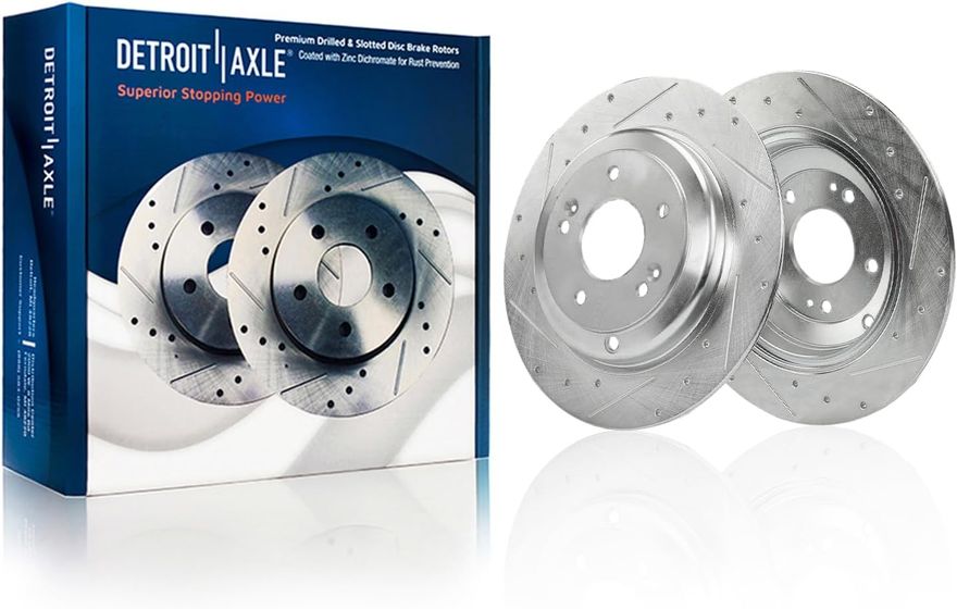 Main Image - Rear Drilled Disc Brake Rotors