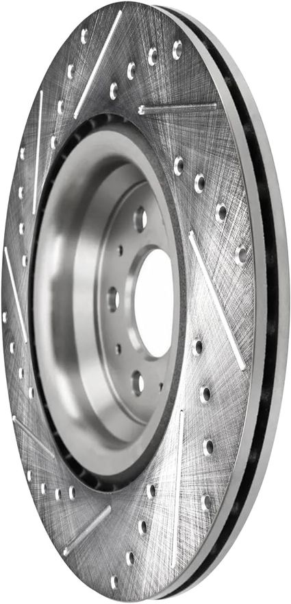 Rear Drilled Disc Brake Rotor - S-982781 x2