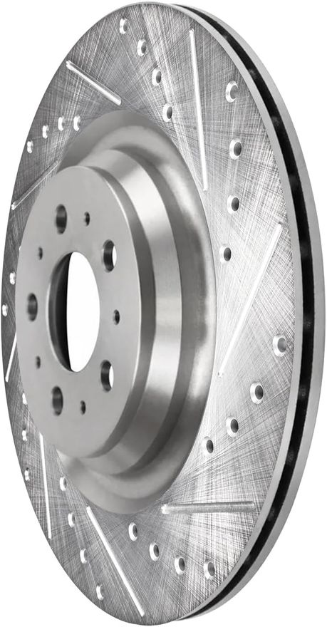 Rear Drilled Disc Brake Rotor - S-982781 x2