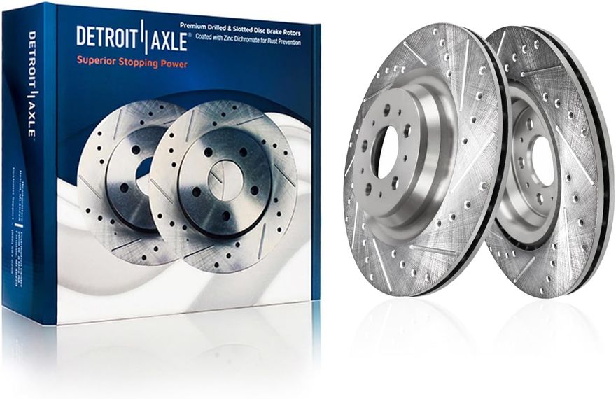 Main Image - Rear Drilled Disc Brake Rotors