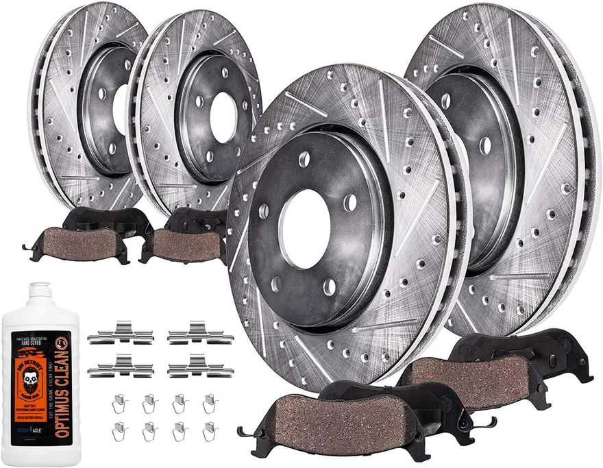 Main Image - Front Rear Rotors Brake Pads Kit