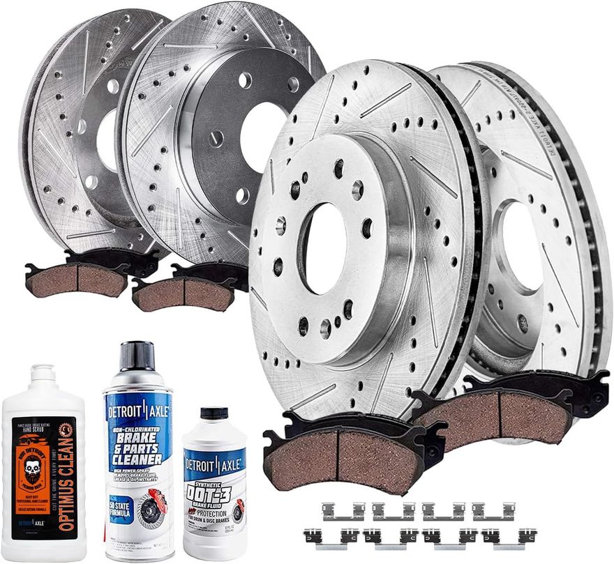 Main Image - Front Rear Rotors Brake Pads Kit