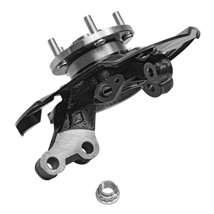Front Right Knuckle and Wheel Hub - KA070