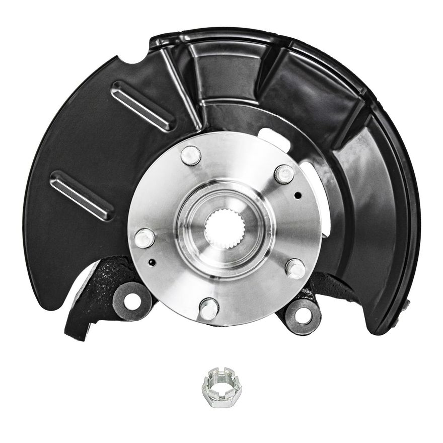 Front Passenger Side Steering Knuckle and Wheel Hub Bearing 