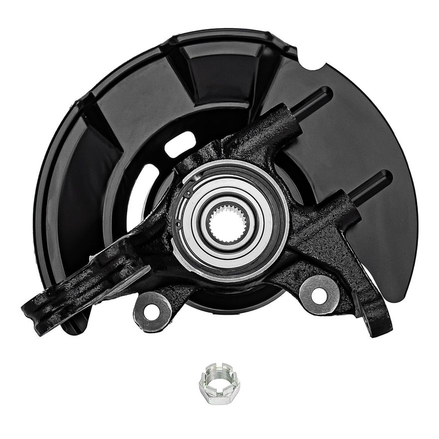 Front Passenger Side Steering Knuckle and Wheel Hub Bearing 