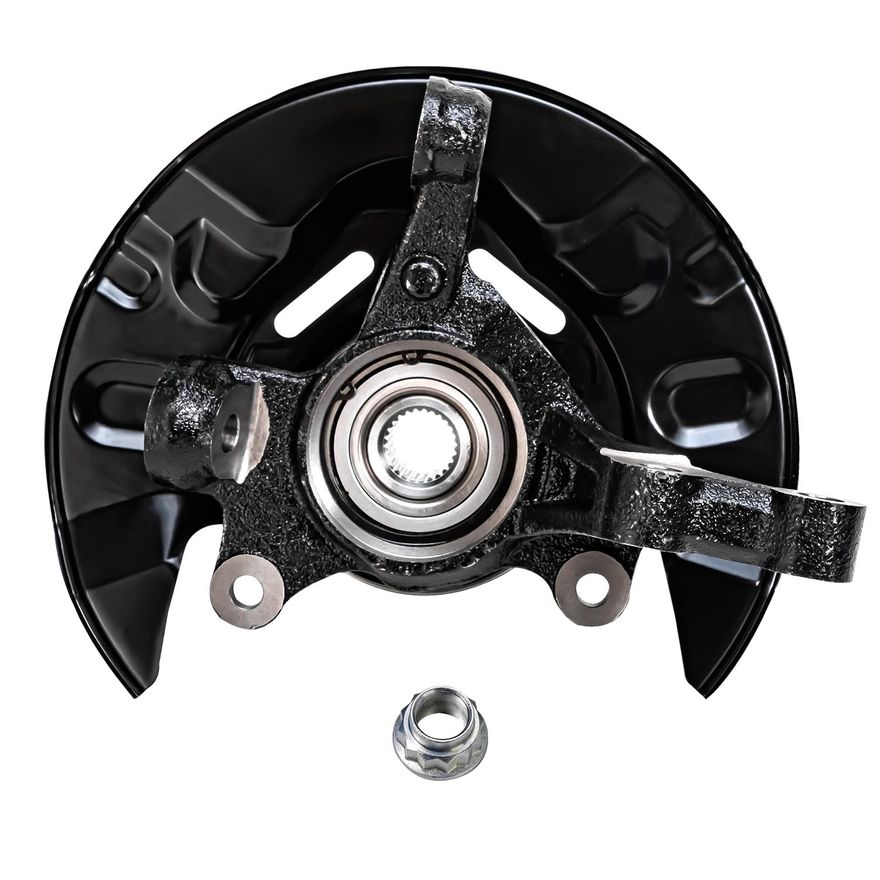 Genuine Toyota OEM Rear Right Spindle Knuckle – 2003-2006 Toyota Matrix Vibe AWD – With Bearing & Backing Plate – Used