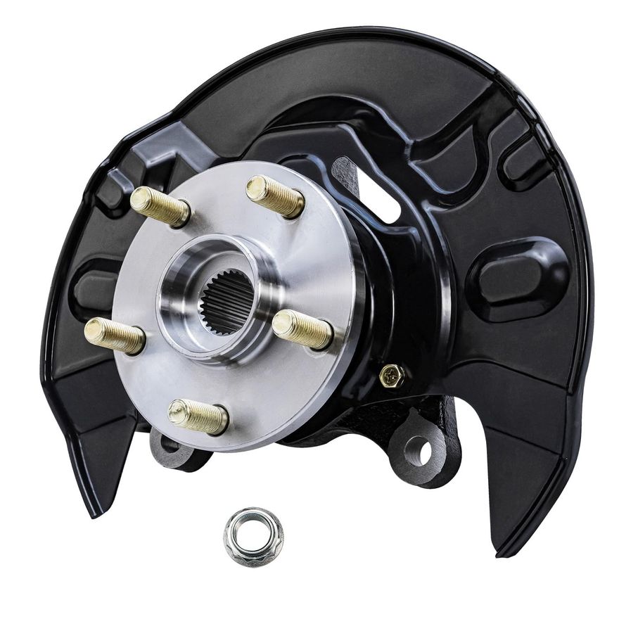 thumbnail image 2 of Front Right Steering Stub Knuckle Hub For Audi A8/S8 (2.0-6.3L) – Heavy Duty OE Quality 2 of 3