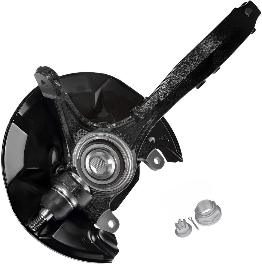 Front Driver Side Steering Knuckle and Wheel Hub Bearing
