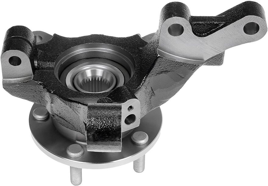 Front Steering Knuckles and Wheel Hub Bearings (Pair)