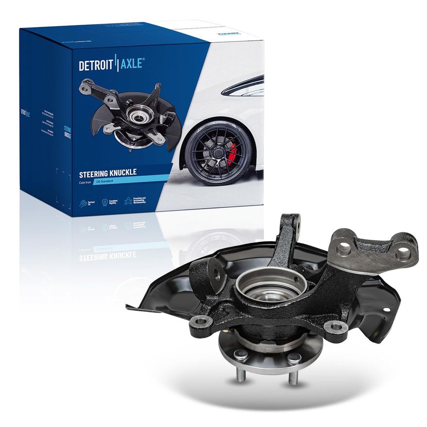 Complete Front Left & Right Steering Knuckle And Wheel Hub Bearing Assembly For Toyota Highlander (2008-2013)