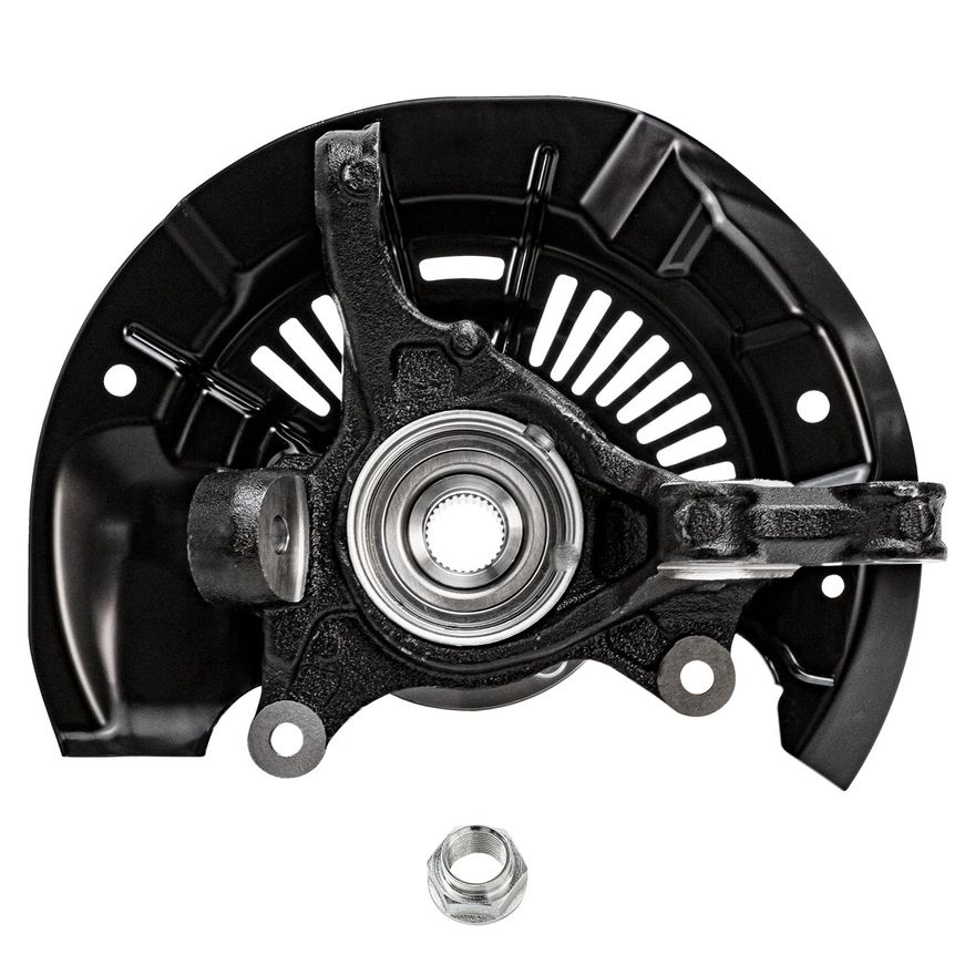 Front Driver Side Steering Knuckle and Wheel Hub Bearing 
