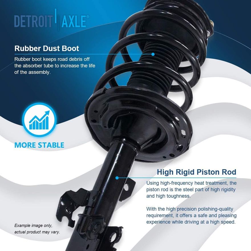 thumbnail image 2 of Complete Set Of 4 Front & Rear Shock Strut Assemblies For 2007-2011 Toyota Camry - LEADZM Direct Replacement 2 of 6
