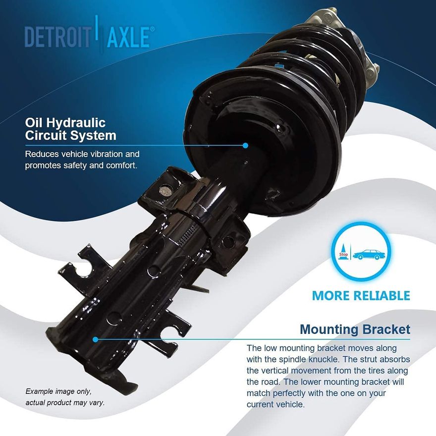thumbnail image 2 of Front Complete Struts With Coil Springs For Volvo S80 V70 2007-2013 – Pair, Gas Charged 2 of 5