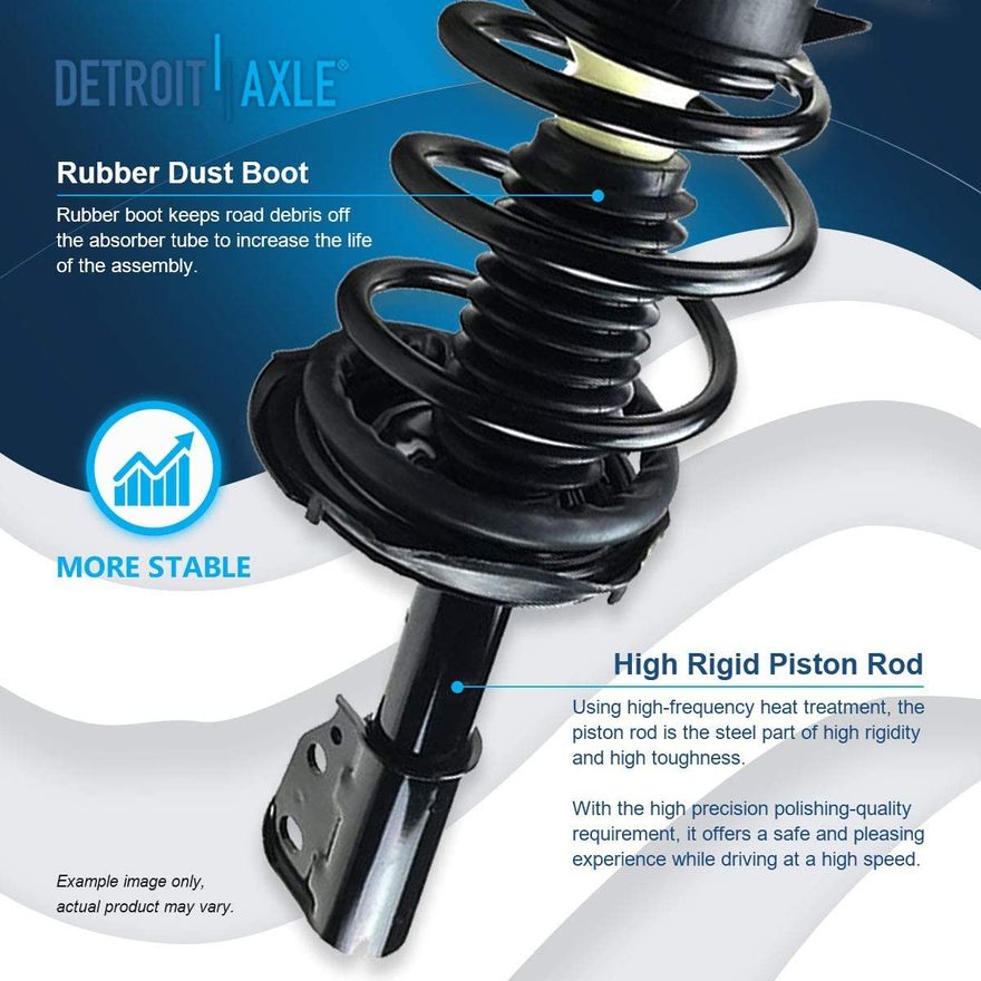 TRQ Front Left Strut & Spring Assembly For 2013-2015 BMW X1 AWD (Driver Side)